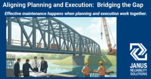 planners and worker standing under a bridge - metaphor for working together to bridge the gap
